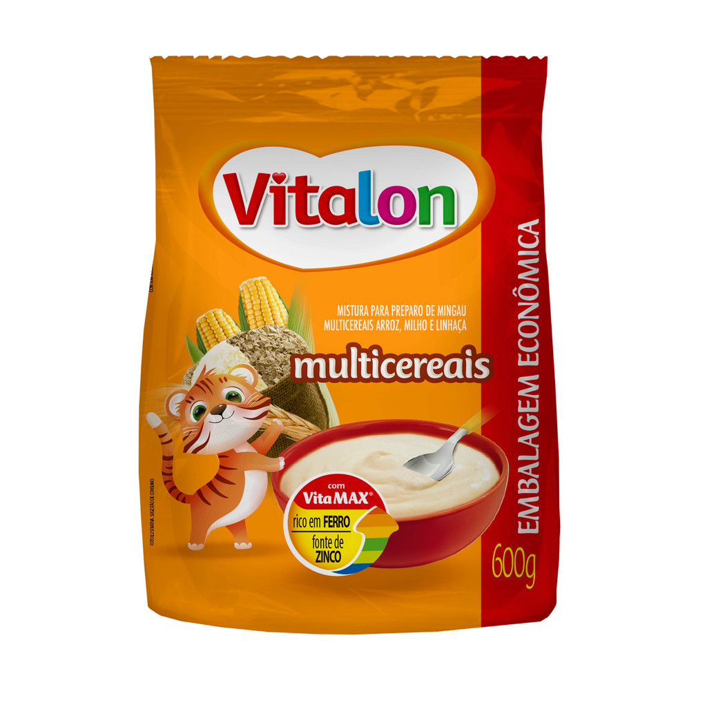 UN  MINGAU VITALON 6 CEREAIS 600G