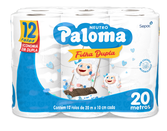 PAPEL HIG PALOMA NEUTRO FD 12R 20M