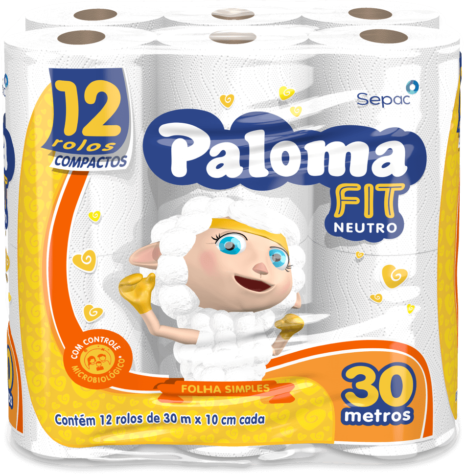 PAPEL HIG PALOMA NEUTRO FS 12R FIT  30M