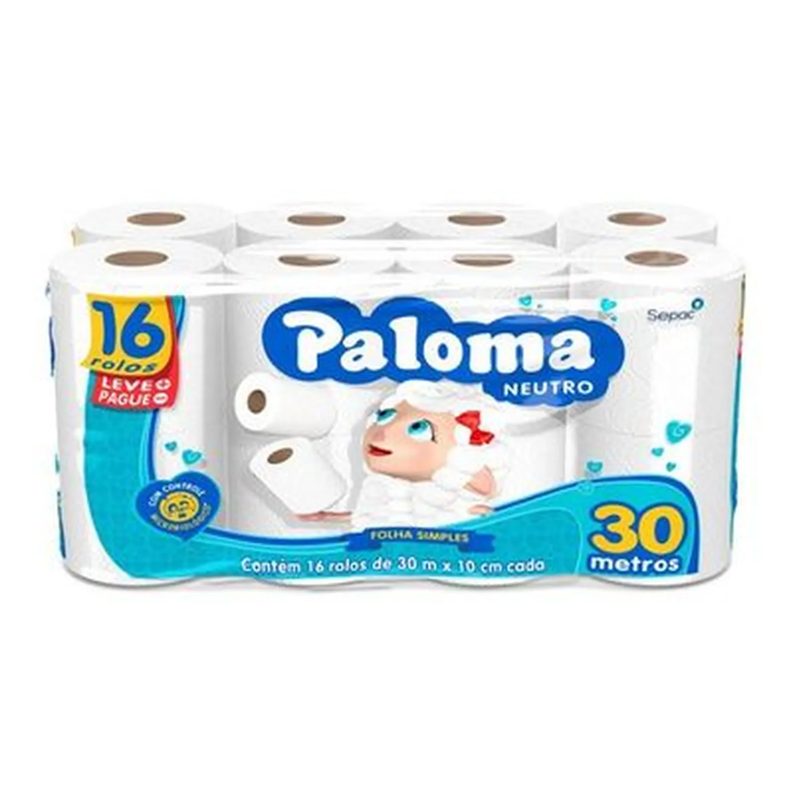PAPEL HIG PALOMA NEUTRO FS 16R 30M