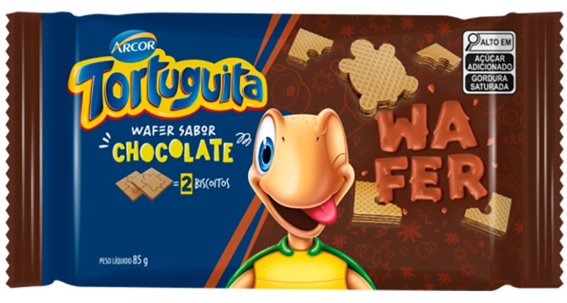 BISCOITO TORTUGUITA WAFER CHOCOLATE