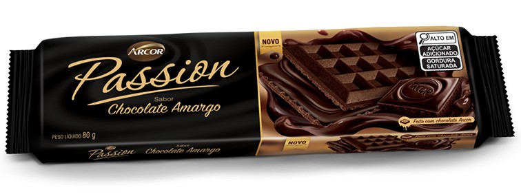 BISCOITO WAFER PASSION CHOCOLATE AMARGO