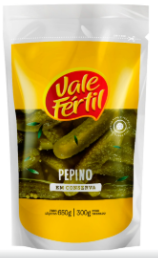 PEPINO EM CONSERVA VALE FERTIL DOY PACK