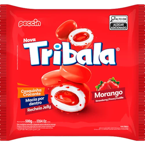 PECCIN SM BALA TRIBALA MORANGO SORTIDAS