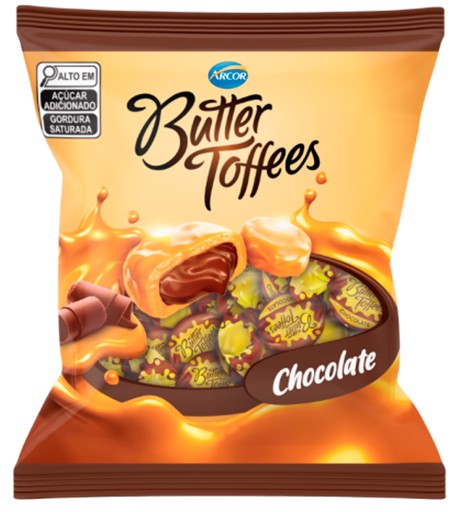 ARCOR BALA BUTTER TOFFEES CHOCOLATE