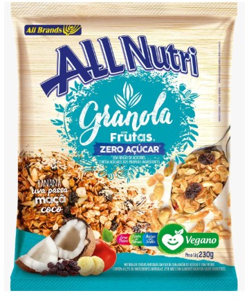 ALL NUTRI GRANOLA C/FRUTAS ZERO AÇUCAR