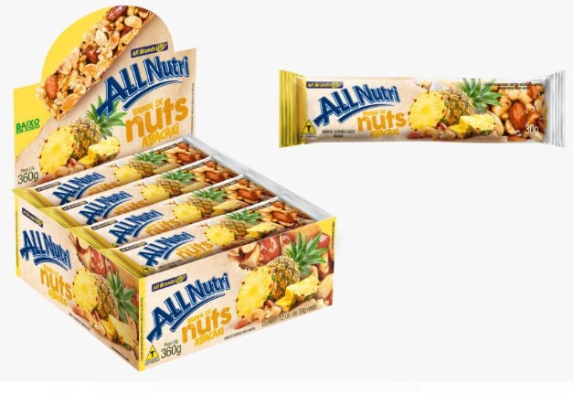 ALL NUTRI BARRA NUTS ABACAXI
