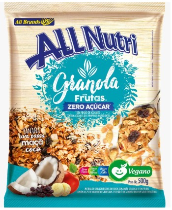 ALL NUTRI GRANOLA C/FRUTAS ZERO ACUCAR