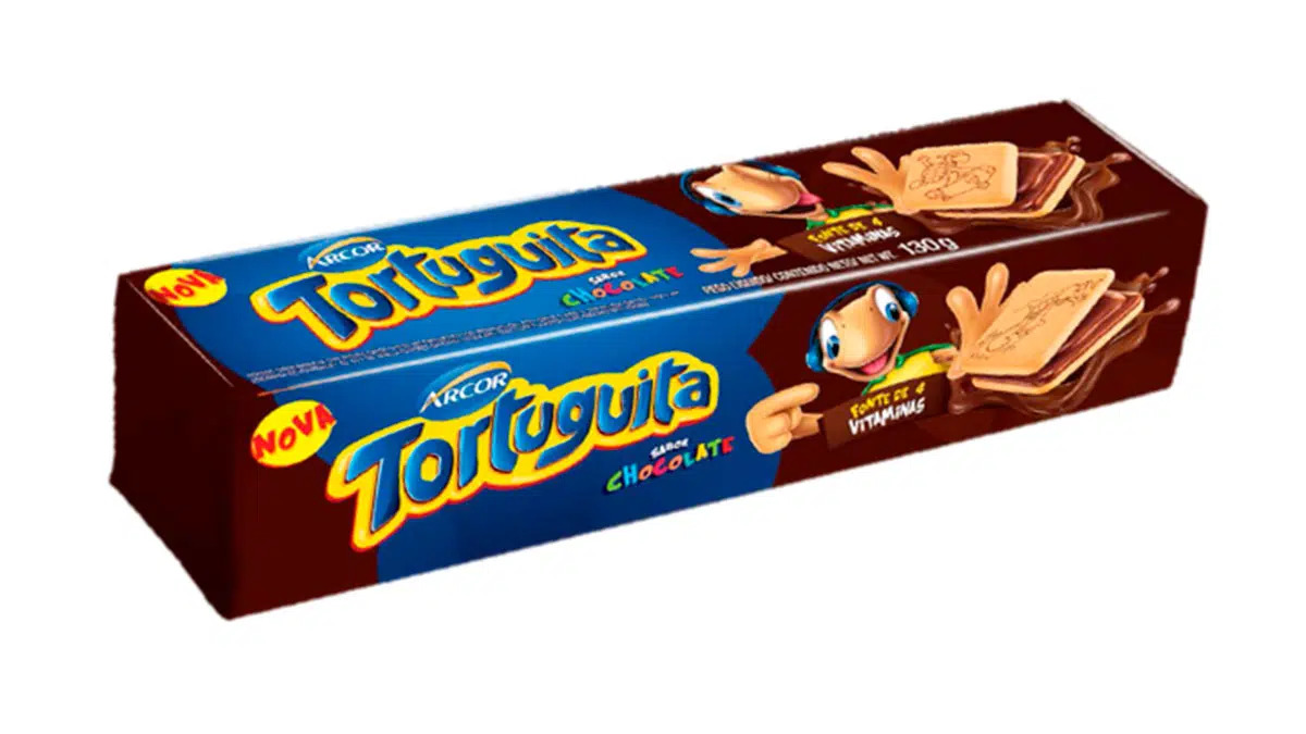 BISCOITO RECH TORTUGUITA QUAD. CHOCOLATE