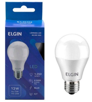 ELGIN LAMPADA LED 12W BIVOLT 6500K