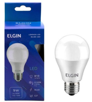 ELGIN LAMPADA LED 9W BIVOLT 6500K