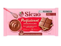 CHOCOLATE SICAO AO LEITE BARRA