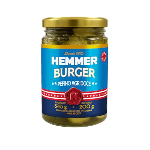 HEMMER PEPINOS BURGER AGRIDOCE VD 200