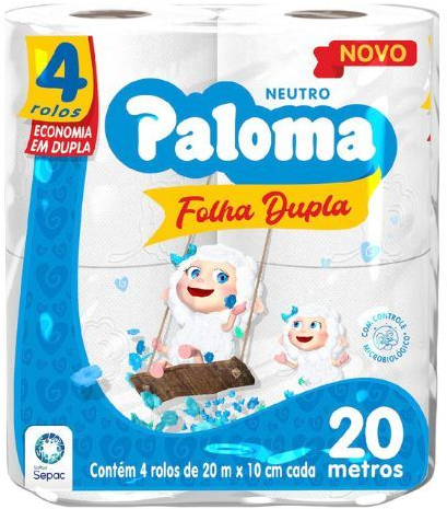 PAPEL HIG PALOMA NEUTRO FD 4R 20M