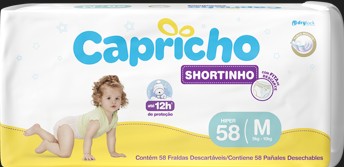 FRALDA CAPRICHO SHORTINHO HIPER M