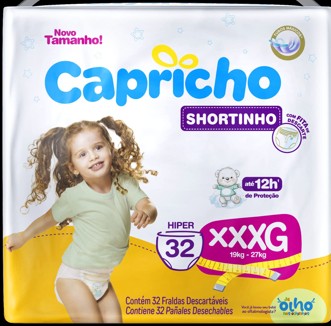 FRALDA CAPRICHO SHORTINHO HIPER XXXG