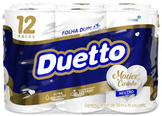 PAPEL HIG DUETTO FD 12R 20M