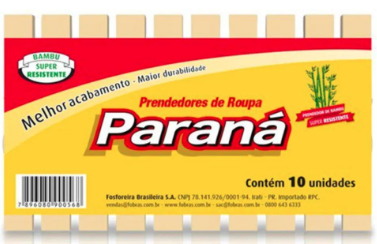 PARANA PRENDEDOR DE ROUPA BAMBU 50X10