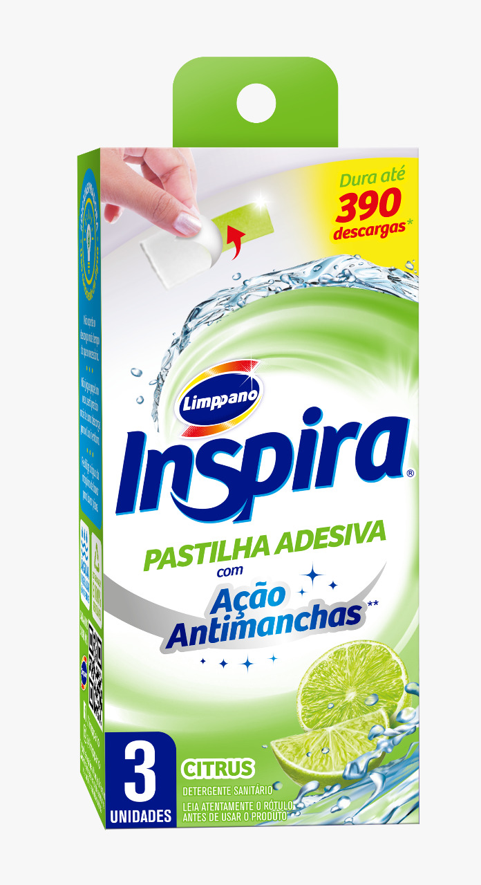 INSPIRA PASTILHA  ADESIVA CITRUS