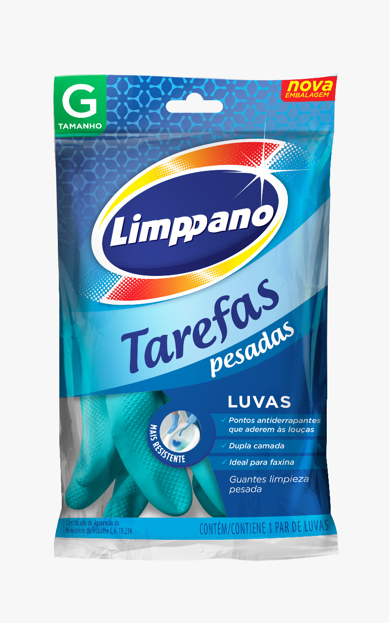 LUVAS TAREFAS PESADAS LIMPPANO G