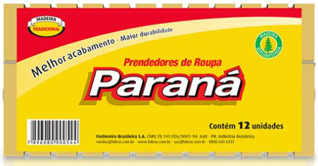 PARANA PRENDEDOR ROUPA MADEIRA 