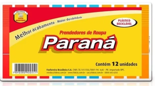 PARANA PRENDEDOR ROUPA PLASTICO