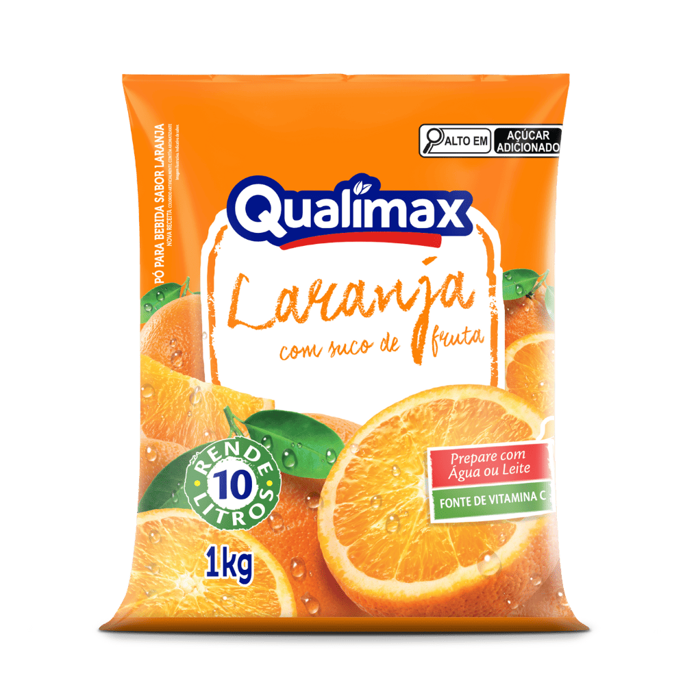 QUALIMAX PO PARA BEBIBA LARANJA 0670