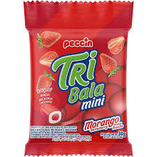 PECCIN BALA TRIBALA MINI MORANGO 90182