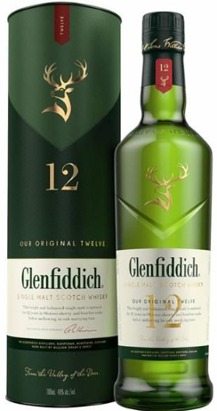 WHI ESC GLENFIDDICH 12 ANOS 750ML