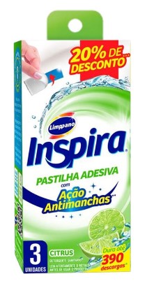 INSPIRA PASTILHA  ADESIVA 20%DESC CITRUS