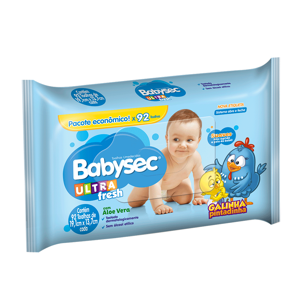 UND TOALHA UMEDECIDA BABYSEC ULTRA