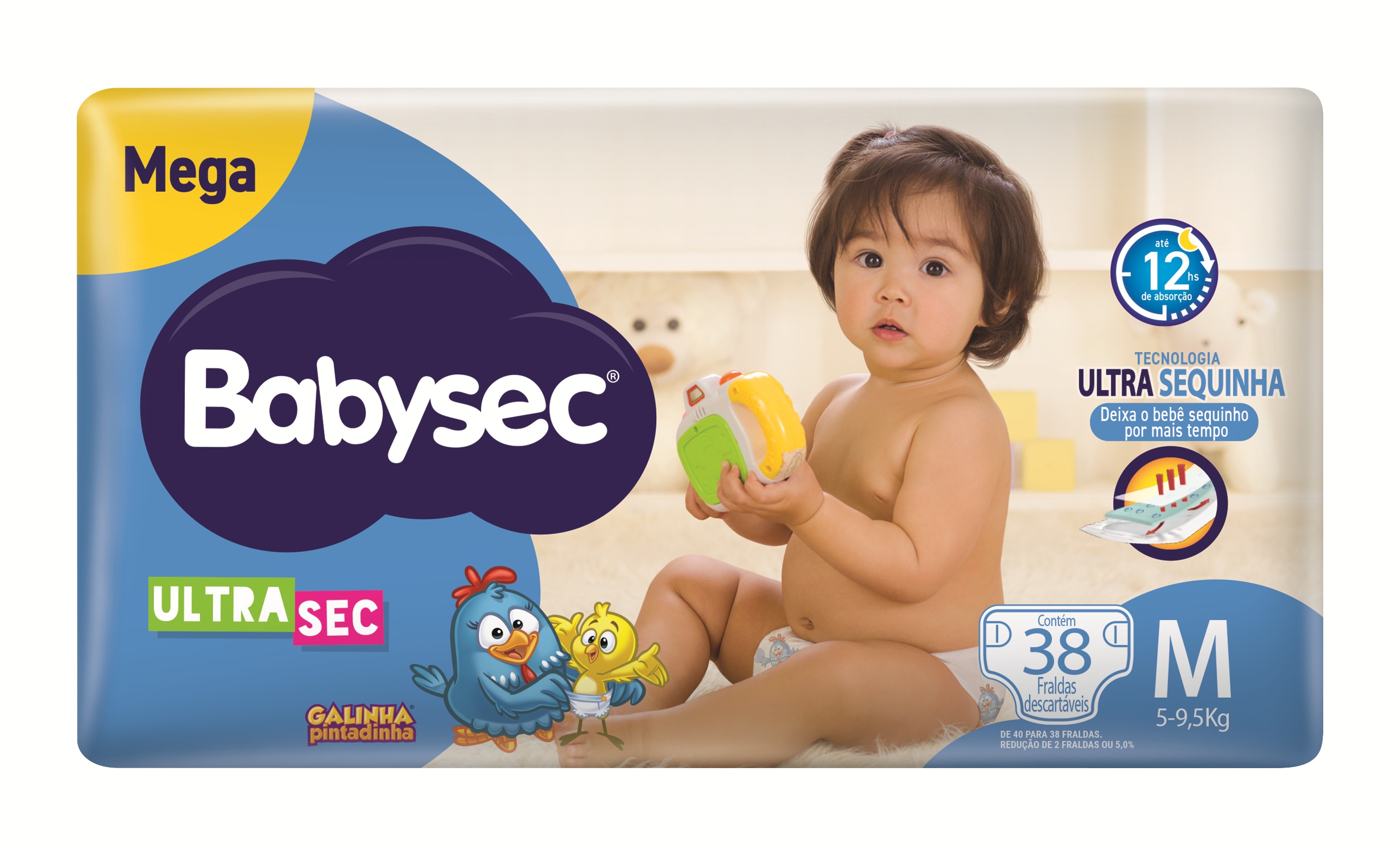FRALDA BABYSEC ULTRA MEGA M