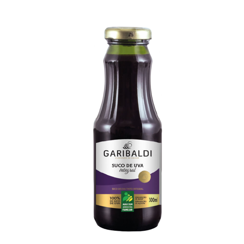 SUCO DE UVA GARIBALDI INTEGRAL TTO 300ML