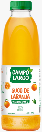SUCO CAMPO LARGO LARANJA PET 6X900ML