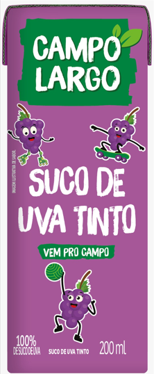 UND SUCO CAMPO LARGO UVA TP 200ML
