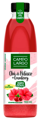 CHA CAMPO LARGO HIBISCO PET 900ML