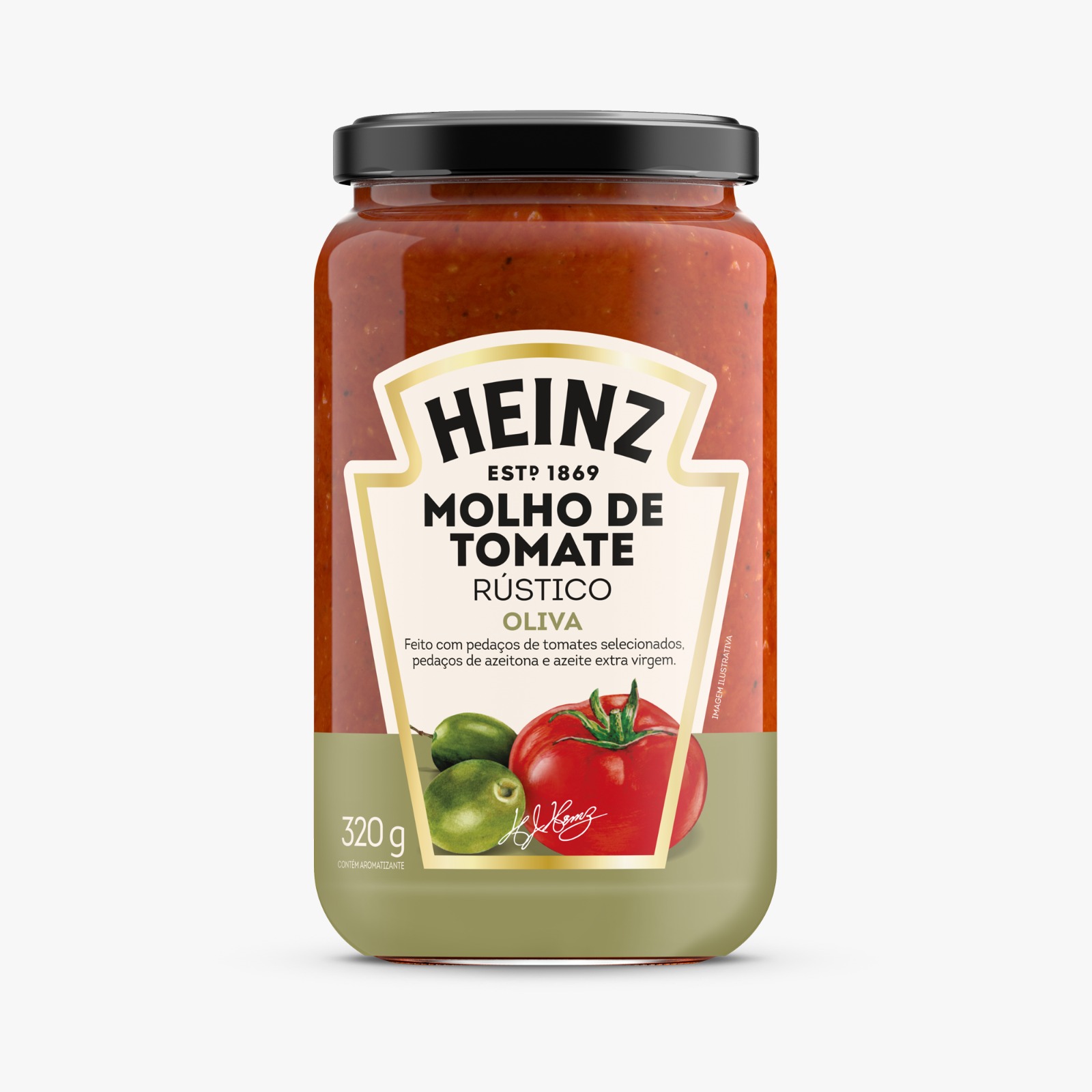 HEINZ MOLHO TOMATE RUSTICO OLIVA VD