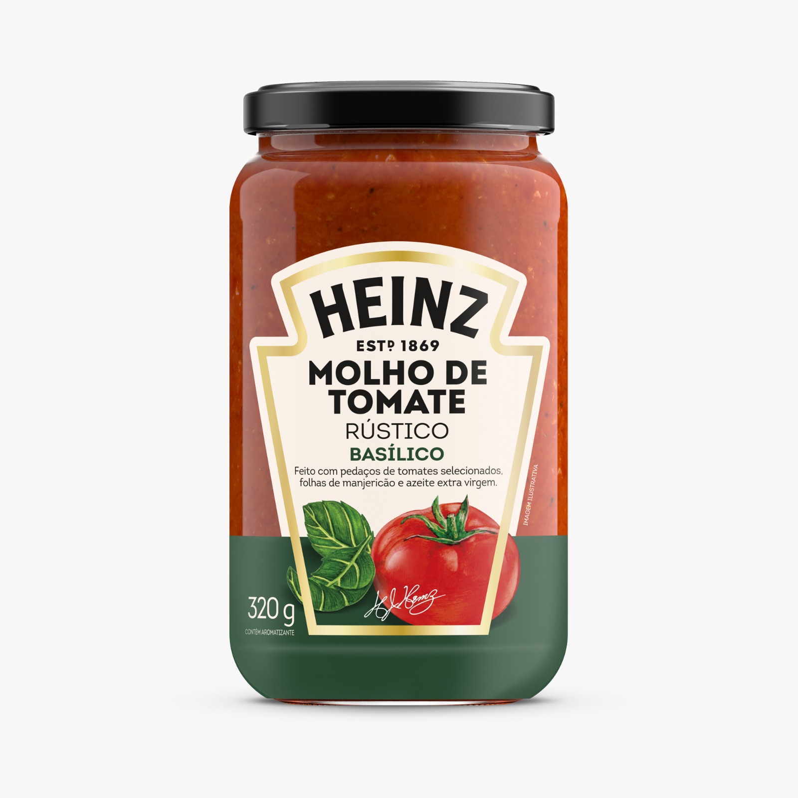 HEINZ MOLHO TOMATE RUSTICO BASILICO VD