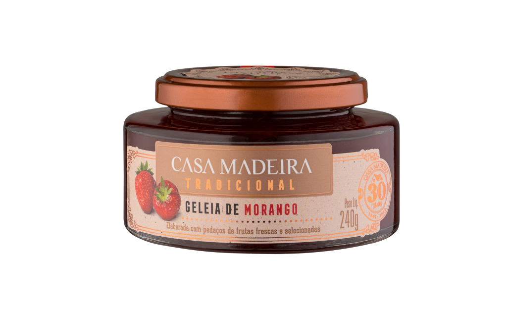 GELEIA TRADICIONAL MORANGO C/ PEDAÇOS