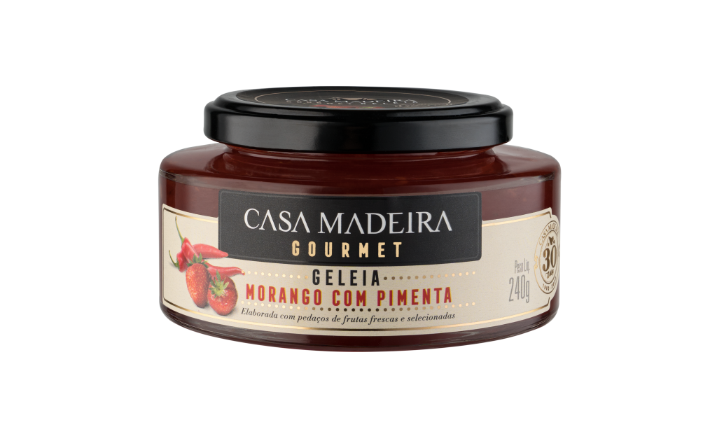 GELEIA GOURMET MORANGOS COM PIMENTAS
