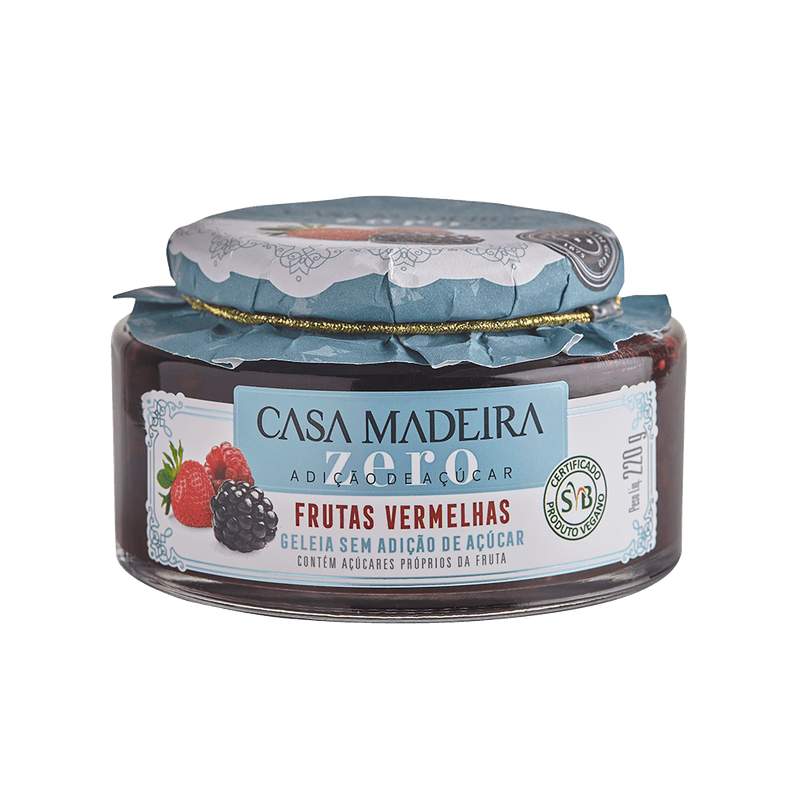 GELEIA CASA MADEIRA F.VERMELHAS ZERO