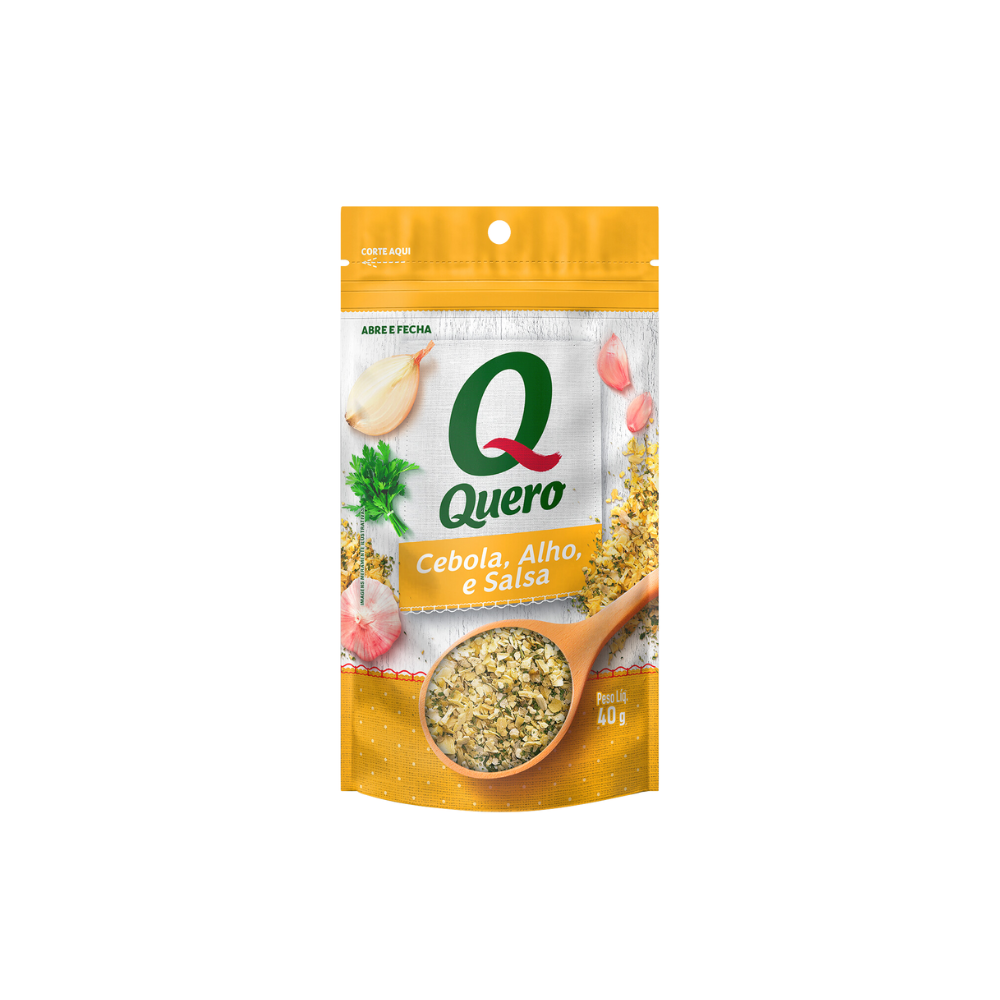 UND QUERO TEM. CEBOLA,ALHO E SALSA 40G